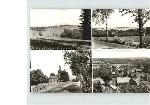 AK / Ansichtskarte Landwuest Landschaft Panorama Ortsansicht Kirche Kat. Markneukirchen