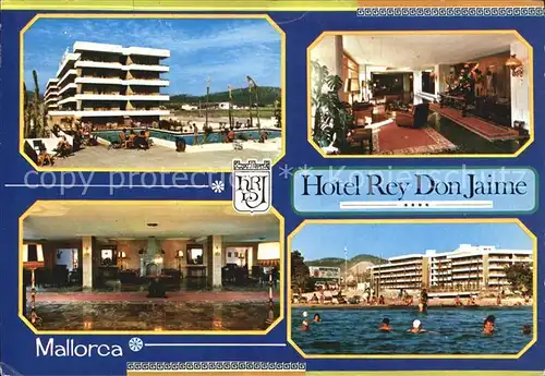 AK / Ansichtskarte Santa Ponsa Mallorca Islas Baleares Hotel Rey Don Jaime Swimming Pool Strand Kat. Calvia