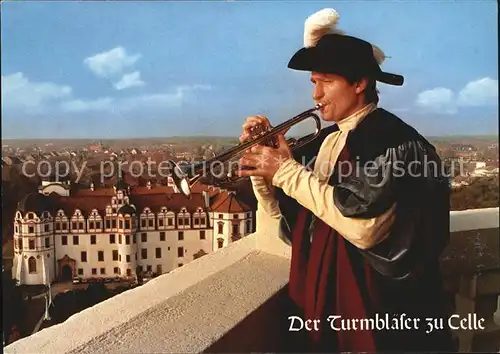 AK / Ansichtskarte Celle Niedersachsen Turmblaeser auf dem Turm der Stadtkirche Kat. Celle