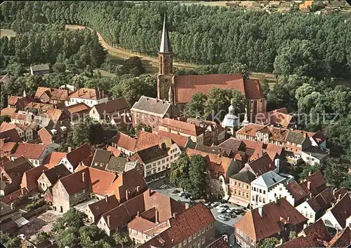 AK / Ansichtskarte Telgte Warendorf Altstadt Kirche Fliegeraufnahme Kat. Telgte