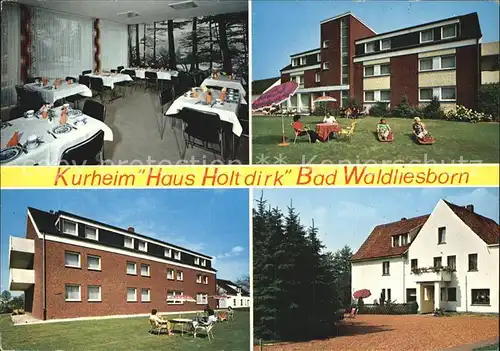 AK / Ansichtskarte Bad Waldliesborn Kurheim Haus Holtdirk Kat. Lippstadt