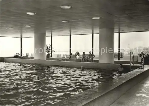 AK / Ansichtskarte Warnemuende Ostseebad Hotel Neptun Meerwasserschwimmbad Kat. Rostock