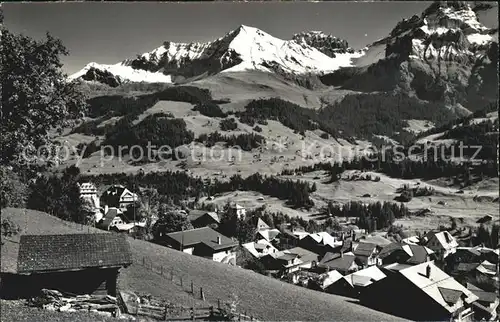 AK / Ansichtskarte Adelboden mit Bonderspitz Kleinlohner Bonderkrinde Kat. Adelboden