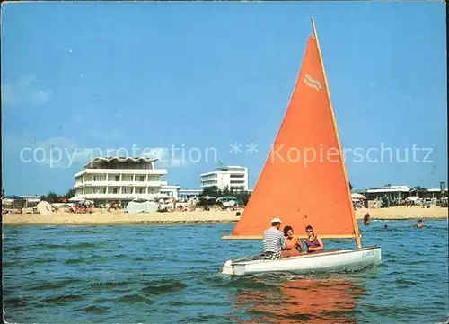 AK / Ansichtskarte Slantschev Brjag Hotels Ropotamo und Tschajka Strand Segeln / Bulgarien /