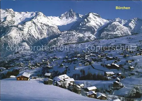 AK / Ansichtskarte Buerchen mit Bietschhorn Kat. Buerchen