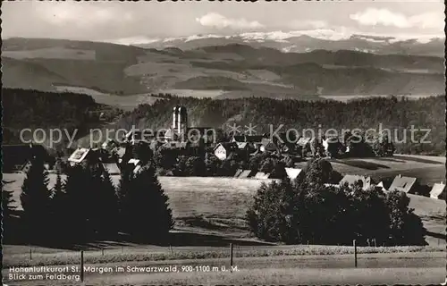 AK / Ansichtskarte St Maergen Gesamtansicht Hoehenluftkurort Blick zum Feldberg Schwarzwald Kat. St. Maergen