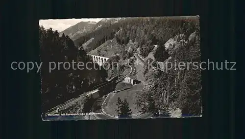 AK / Ansichtskarte Hoellental Schwarzwald mit Ravennabruecke Eisenbahn Kat. Buchenbach