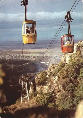 AK / Ansichtskarte Seilbahn Thale Harz  Kat. Bahnen