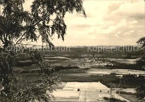 AK / Ansichtskarte Waltersdorf Bad Schandau Blick vom Lilienstein Kat. Bad Schandau