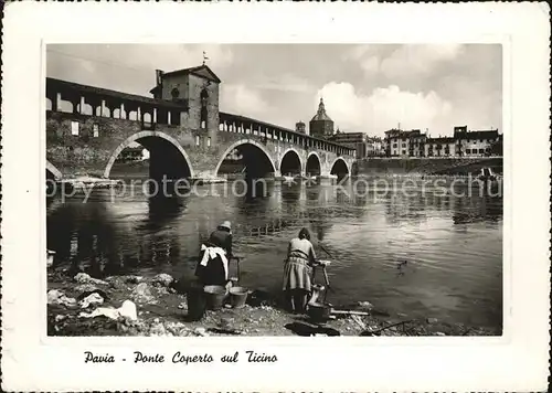 AK / Ansichtskarte Pavia Ponte Coperto sul Ticino Kat. Pavia