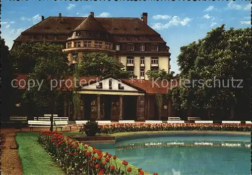 AK / Ansichtskarte Bad Nauheim Grand Hotel mit Trinkkuranlage Kat. Bad Nauheim