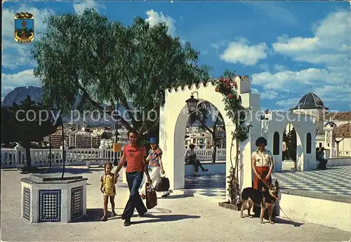 AK / Ansichtskarte Benidorm Plaza del Castillo Platz Schaeferhund Kat. Costa Blanca Spanien