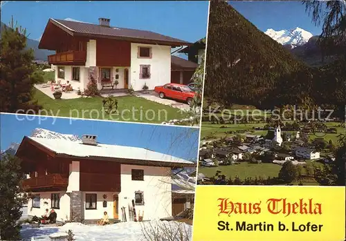 AK / Ansichtskarte St Martin Lofer Ferienwohnungen Haus Thekla Loferer Steinberge Kat. St Martin bei Lofer