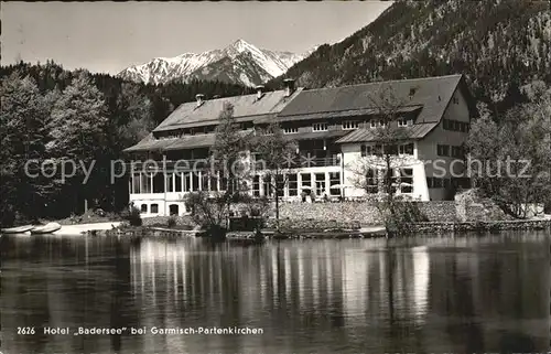 AK / Ansichtskarte Grainau Hotel Badersee Alpenblick Kat. Grainau