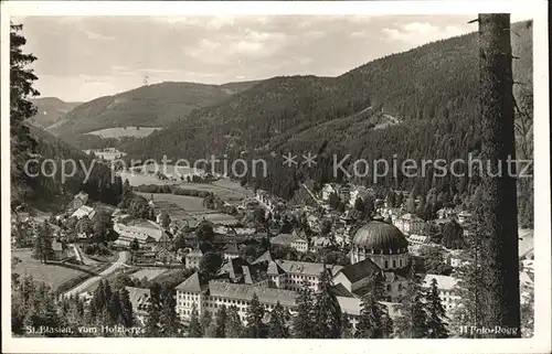 AK / Ansichtskarte St Blasien Panorama Blick vom Holzberg Dom Schwarzwald Kat. St. Blasien