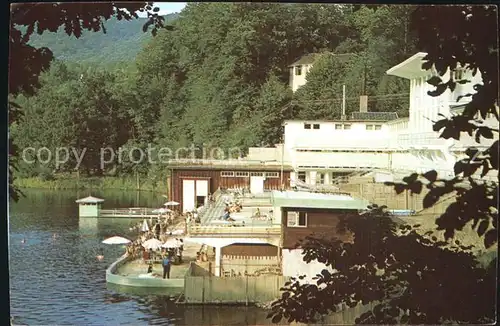 AK / Ansichtskarte Sovata Lacul Ursu Badesteg am Ursusee Kat. Rumaenien