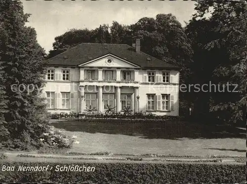 AK / Ansichtskarte Bad Nenndorf Schloesschen Kat. Bad Nenndorf