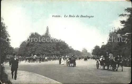 AK / Ansichtskarte Paris Le Bois de Boulogne Pferdedroschken Kat. Paris