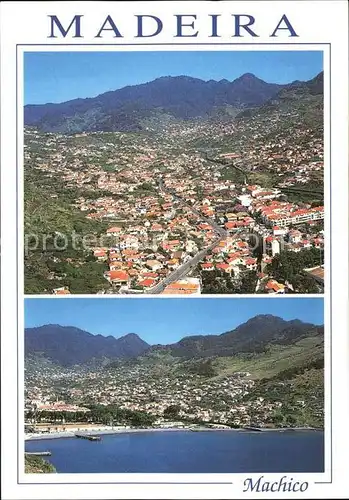 AK / Ansichtskarte Machico Panorama Kuestenstadt Berge Kat. Machico