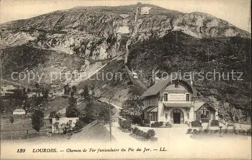 AK / Ansichtskarte Lourdes Hautes Pyrenees Chemin de Fer funiculaire du Pic du Jer Kat. Lourdes