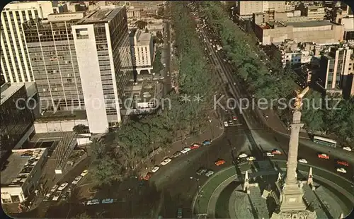 AK / Ansichtskarte Mexico City Air view of the Monument to Independence El Angle Kat. Mexico