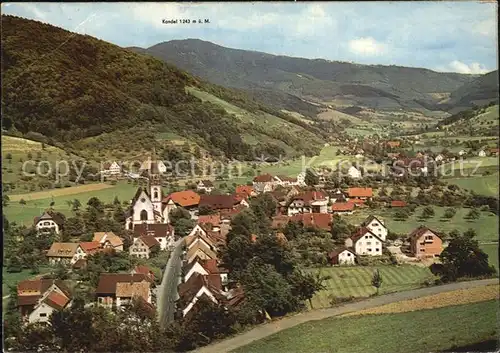 AK / Ansichtskarte Glottertal mit Kandelblick Kat. Glottertal Schwarzwald