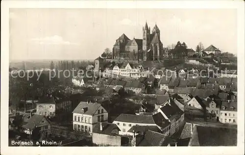 AK / Ansichtskarte Breisach Rhein Stadtbild mit Muenster Kat. Breisach am Rhein