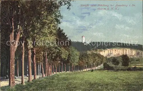 AK / Ansichtskarte Annaberg Buchholz Erzgebirge Aussichtsturm Poehlberg Kat. Annaberg