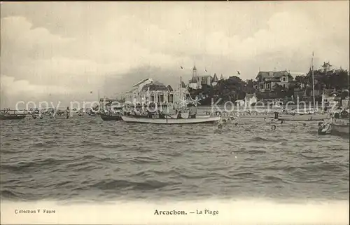 AK / Ansichtskarte Arcachon Gironde La Plage Kat. Arcachon