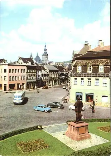 AK / Ansichtskarte Eisleben Lenindenkmal August Bebel Plan Lutherstadt Kat. Eisleben