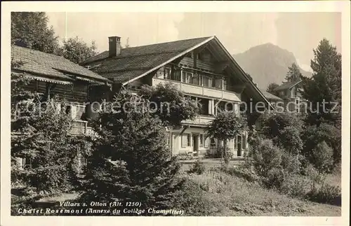 AK / Ansichtskarte Villars sur Ollon Chalet rosemont annexe du College Champittet Kat. Villars sur Ollon