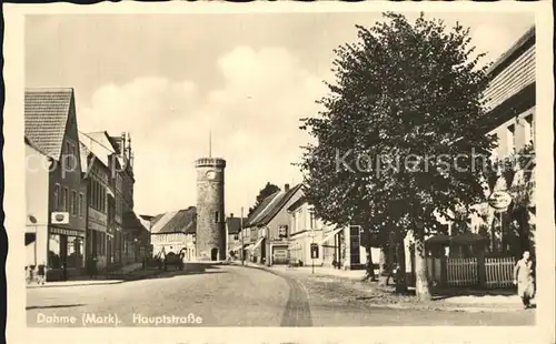 AK / Ansichtskarte Dahme Mark Hauptstrasse Turm Kat. Dahme Mark