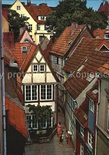 AK / Ansichtskarte Bremen Wueste Staette Strasse im Schnoorviertel Kat. Bremen