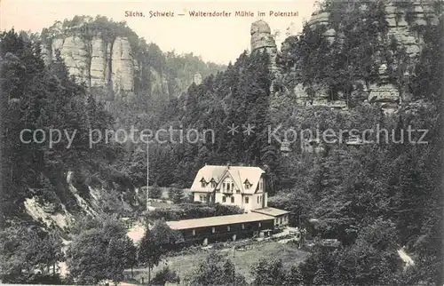 AK / Ansichtskarte Polenztal Waltersdorfer Muehle Kat. Hohnstein