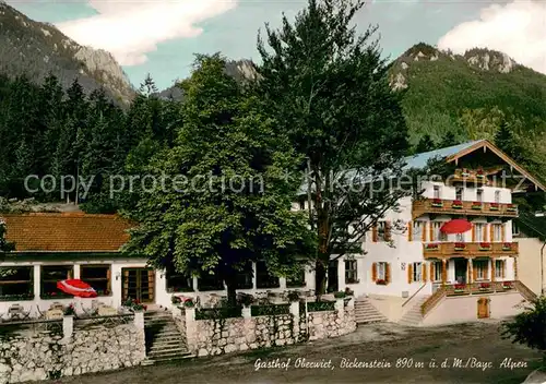 AK / Ansichtskarte Fischbachau Gasthaus Oberwirt Bickenstein Kat. Fischbachau