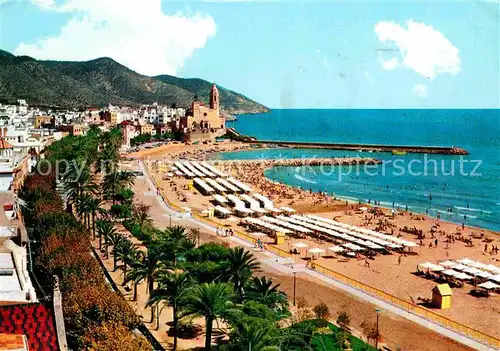 AK / Ansichtskarte Sitges Playa de Oro Goldener Strand