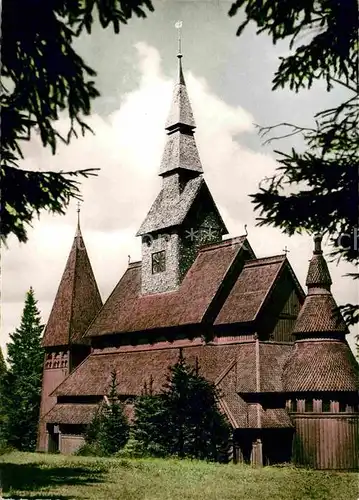 AK / Ansichtskarte Hahnenklee Bockswiese Harz Gustav Adolf Kirche Nordische Stabkirche Kat. Goslar