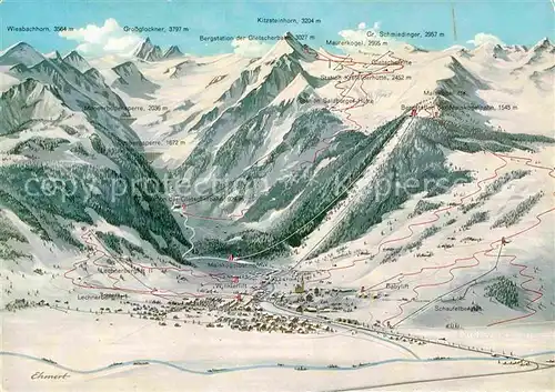 AK / Ansichtskarte Kaprun Skigebiet Lifte  Kat. Kaprun