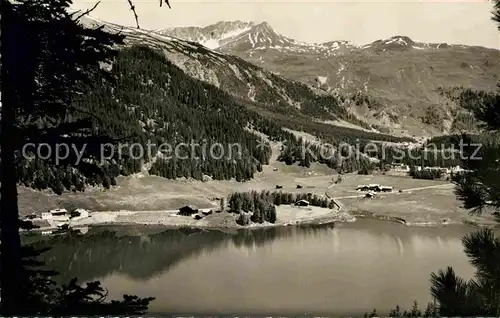 AK / Ansichtskarte Davosersee Blick gegen Wolfgang und Casanna Alpenpanorama Kat. Davos