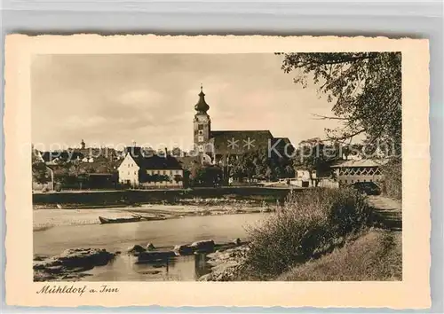 AK / Ansichtskarte Muehldorf Inn Innbruecke Kirche Kat. Muehldorf a.Inn