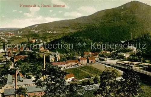 AK / Ansichtskarte Neustadt Haardt Panorama Schoental Kat. Neustadt an der Weinstr.