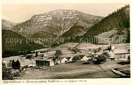 AK / Ansichtskarte Steibis Hoehenluftkurort Wintersportplatz mit Hochgrat Allgaeuer Alpen Kat. Oberstaufen