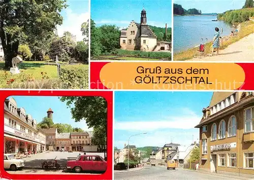 AK / Ansichtskarte Goeltzschtal Vogtland Falkenstein Schlossfelsen Rodewisch Renaissance Schloesschen Talsperre Falkenstein Auerbach Friedensplatz Karl Marx Platz