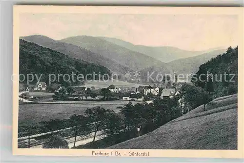 AK / Ansichtskarte Guenterstal Freiburg Panorama Schwarzwald Kat. Freiburg im Breisgau