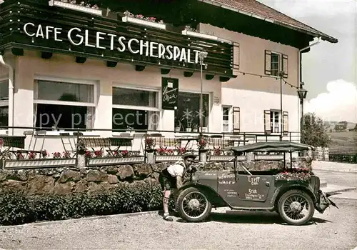 AK / Ansichtskarte Trauchgau Cafe Restaurant Gletscherspalte Kat. Halblech