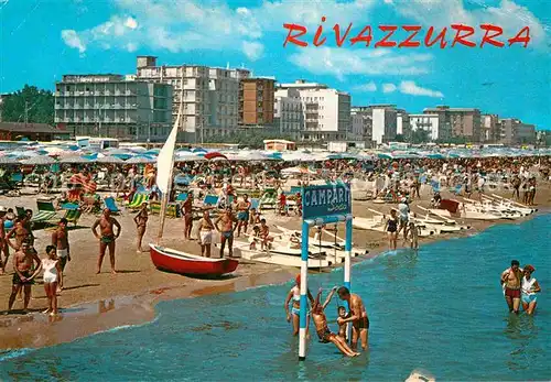 AK / Ansichtskarte Rivazzurra Vita di spiaggia