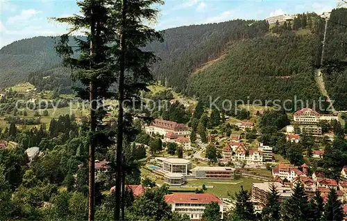 AK / Ansichtskarte Wildbad Schwarzwald Thermal Hallenbewegungsbad Freibad und Sommerberg Bergbahn Kat. Bad Wildbad