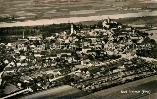 AK / Ansichtskarte Pretzsch Elbe Fliegeraufnahme Kat. Bad Schmiedeberg