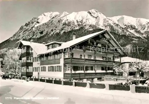 AK / Ansichtskarte Oberstdorf Fremdenheim Beslerhaus  Kat. Oberstdorf