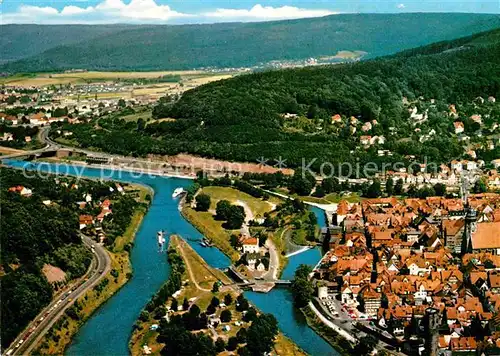 AK / Ansichtskarte Hannoversch Muenden Fliegeraufnahme Kat. Hann. Muenden